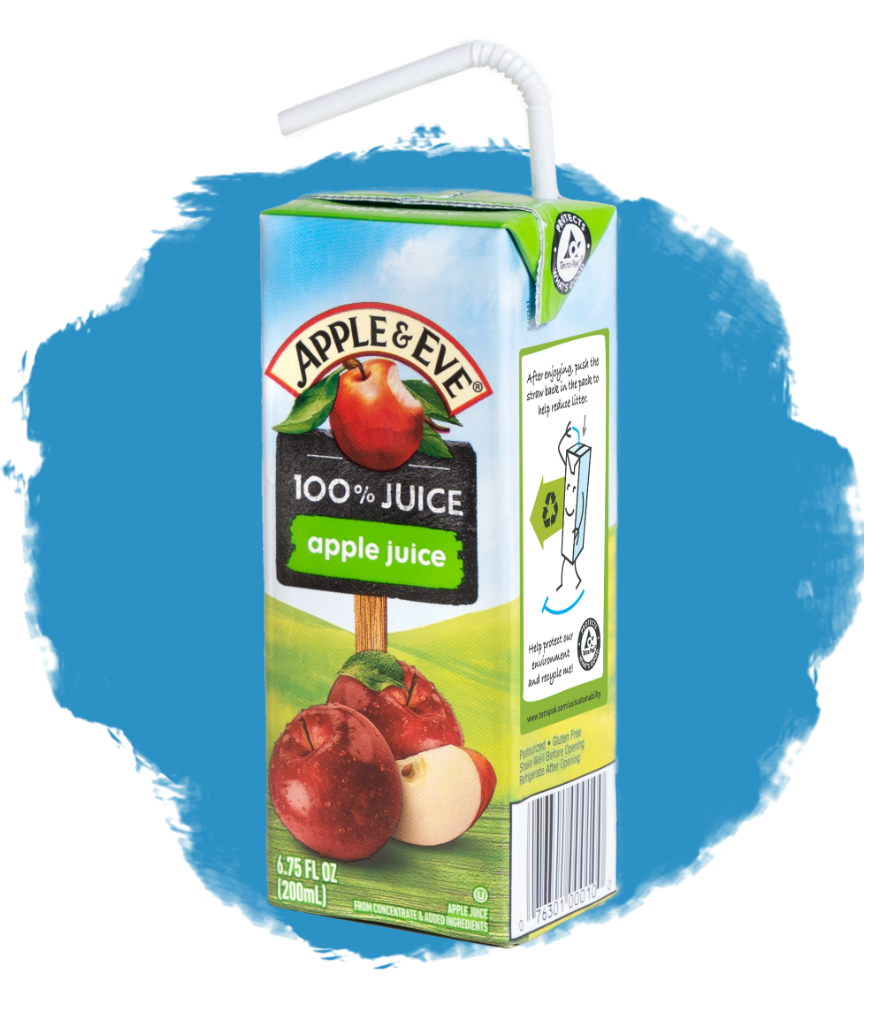 Apple Juice Box Side Profile