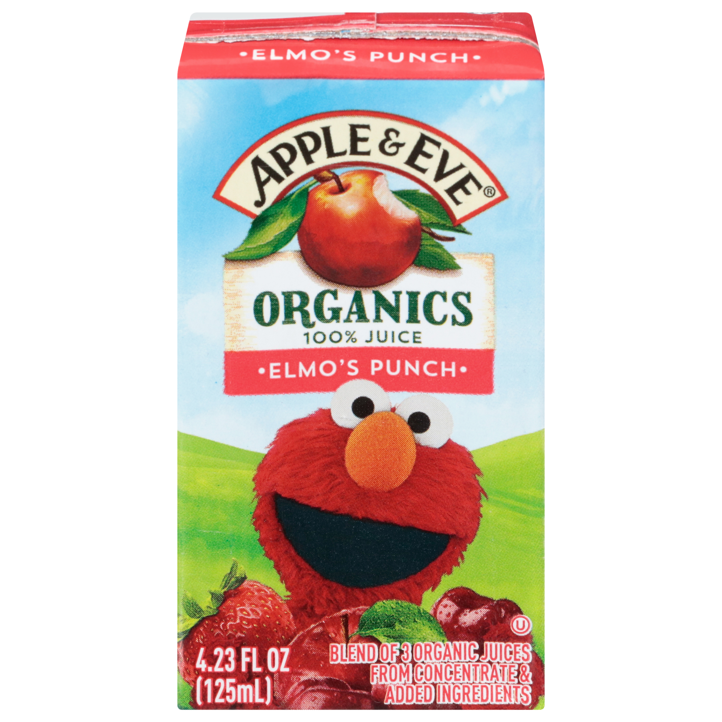 Elmo's Organic Fruit Punch - Sesame Street Juice Boxes - Apple & Eve