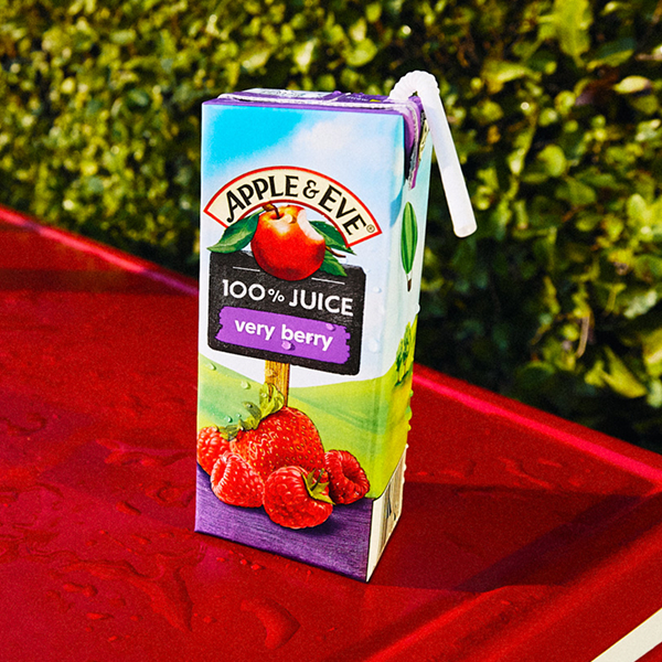 Very Berry Juice box on red cooler
