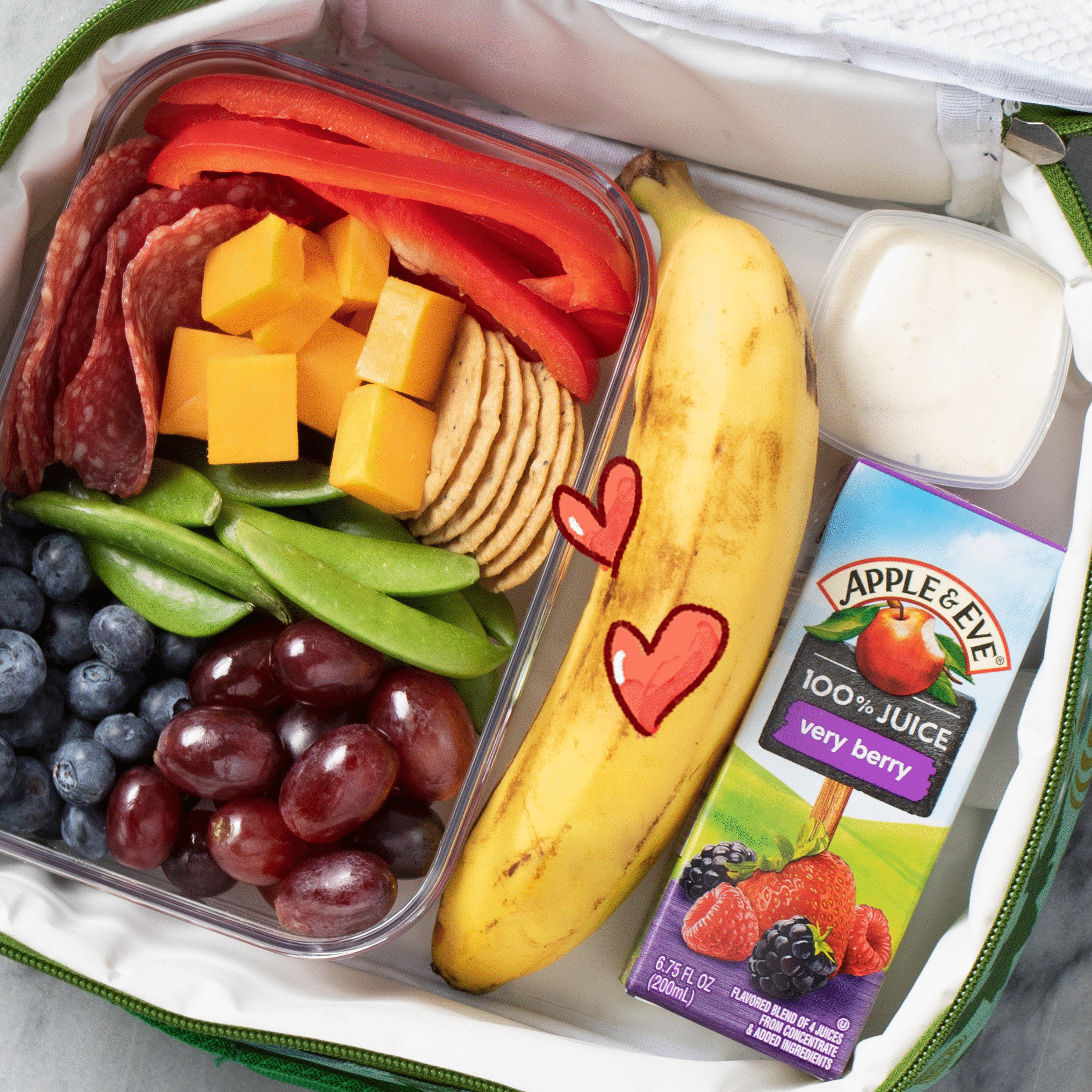 Rainbow Packed Lunch - Apple & Eve