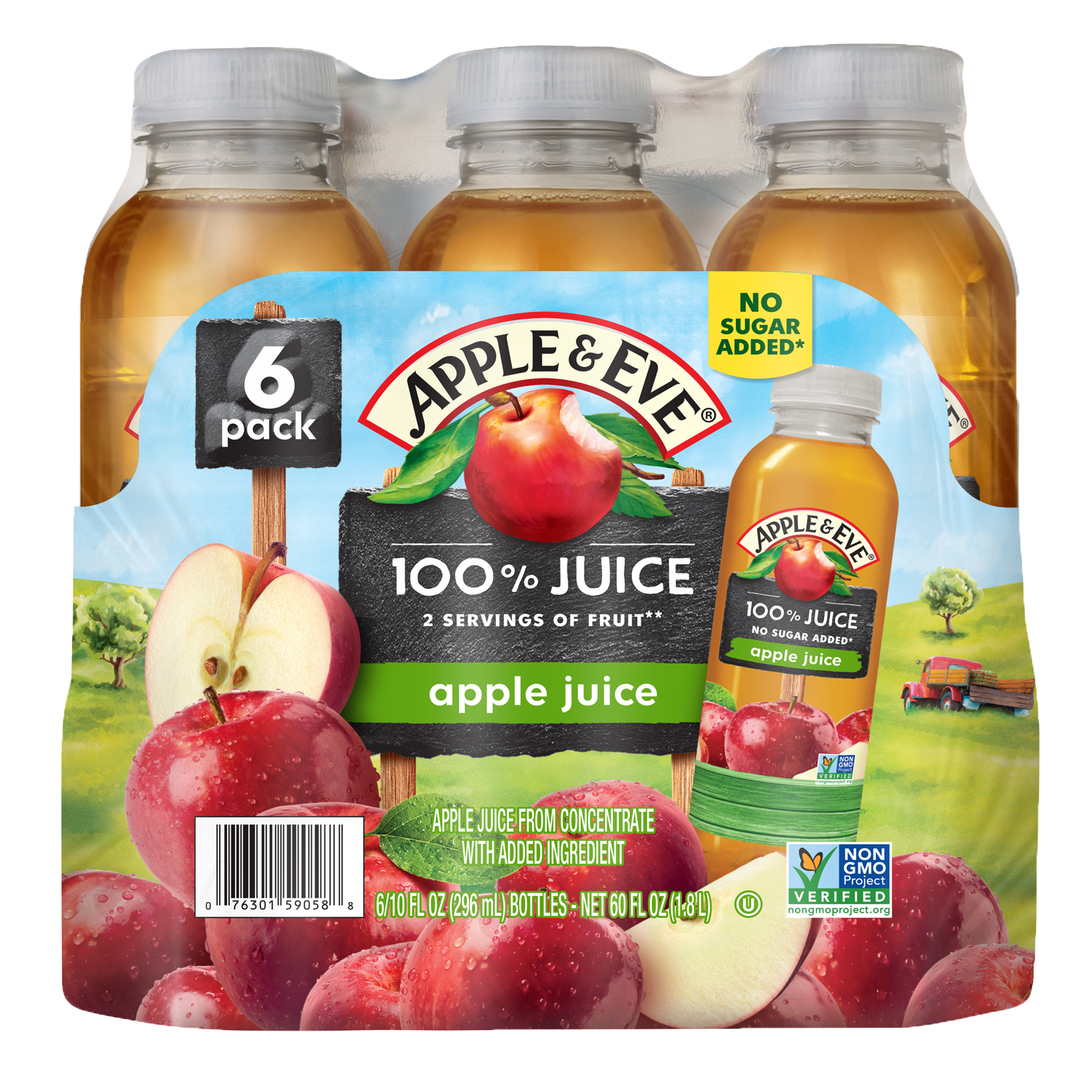 6 count – 100% Apple Juice