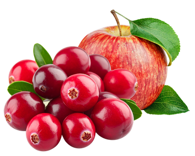 Cranberries and Apple