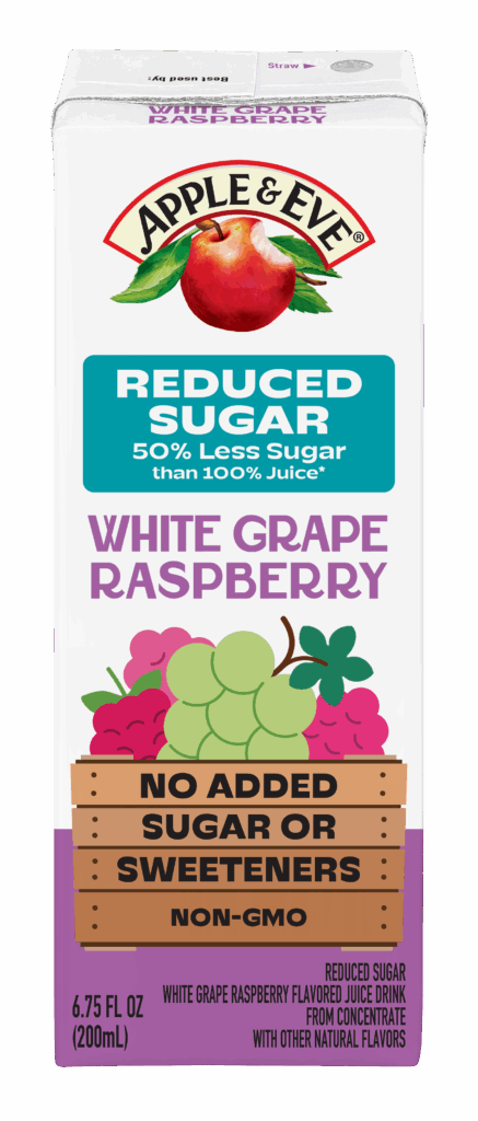 White Grape Raspberry, Reduced Sugar, Juice Drink