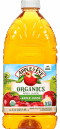Organic Apple Juice Bottle