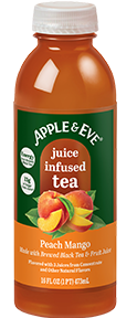 Apple and Eve Juice infused tea bottle flavor Peach Mango