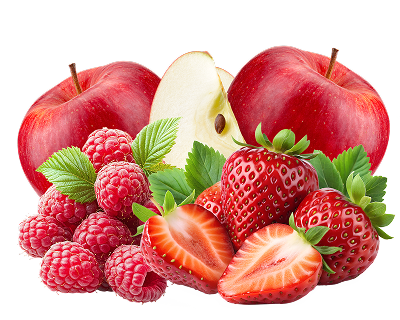 Strawberry raspberry apple